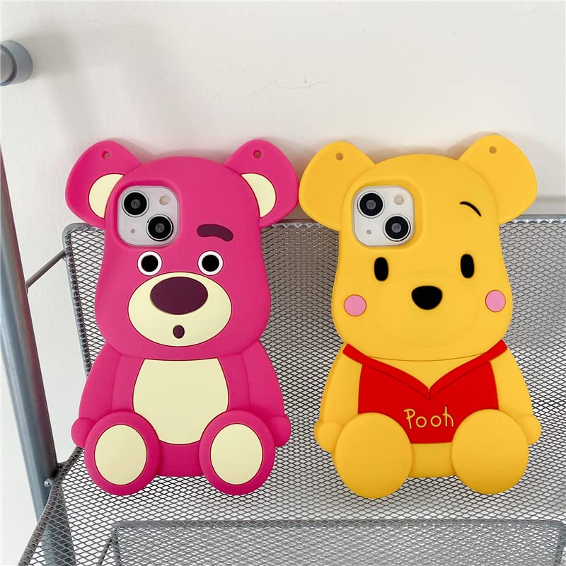 3D Cartoon Winnie the Pooh Bear Oversized Cute Case